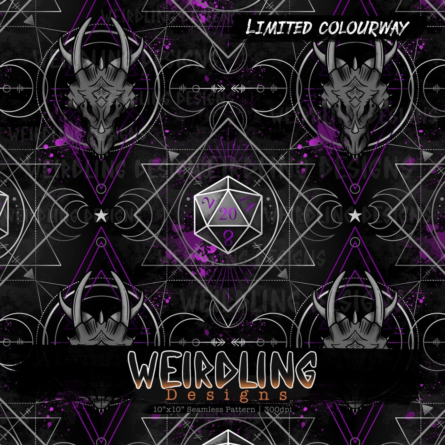 Sacred Dice - Limited Seamless Design - 2 Colourways