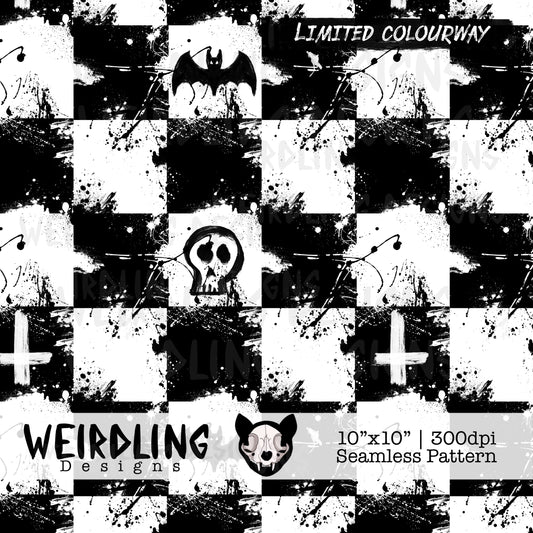 Spooky Checks - Limited Seamless Design - Multiple Colourways