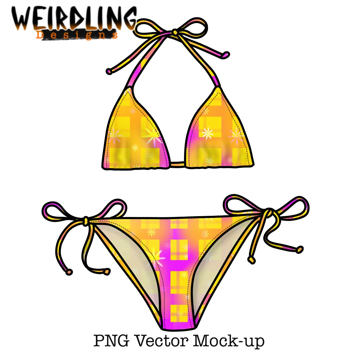 Bikini Set - Vector Mockup