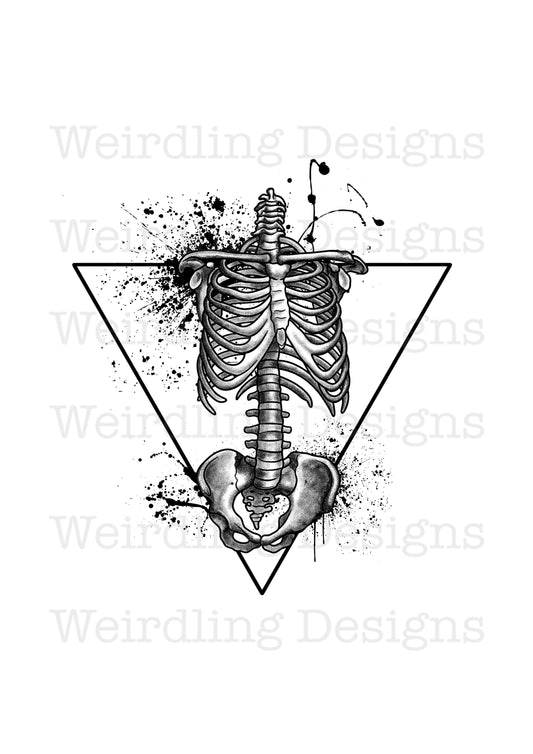 The Cage Illustration - Monochrome - Wall Art