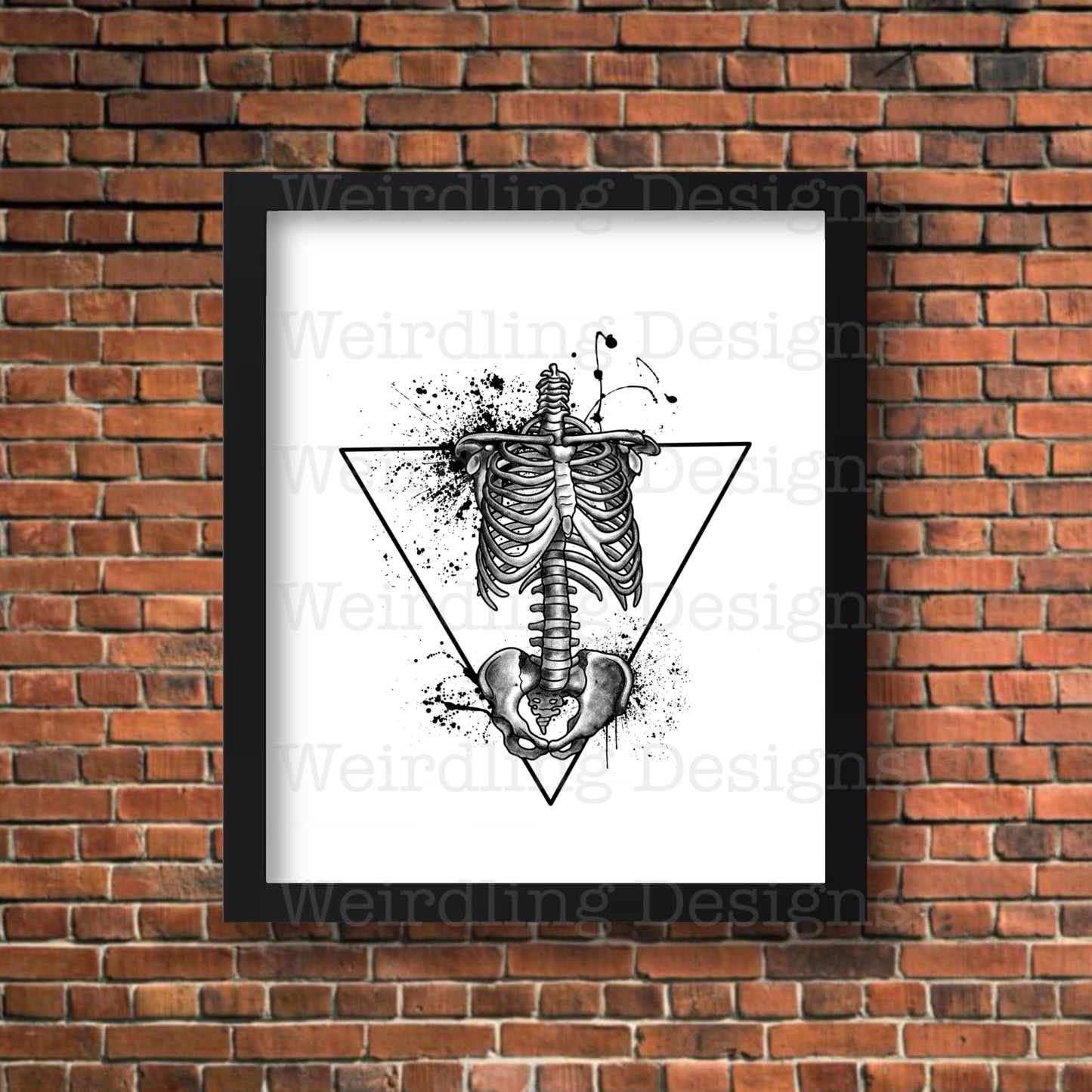 The Cage Illustration - Monochrome - Wall Art