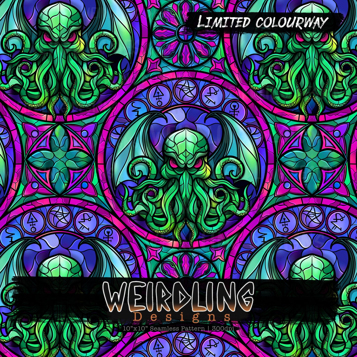 Cthulhu Glass - Limited Seamless Design - 5 Colourways