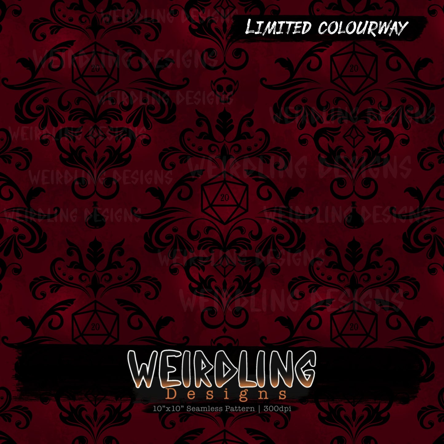 Dungeons & Damask - Limited Seamless Design - 9 Colourways