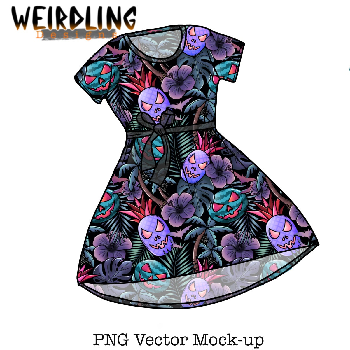 Tee Dress - Vector Mockup