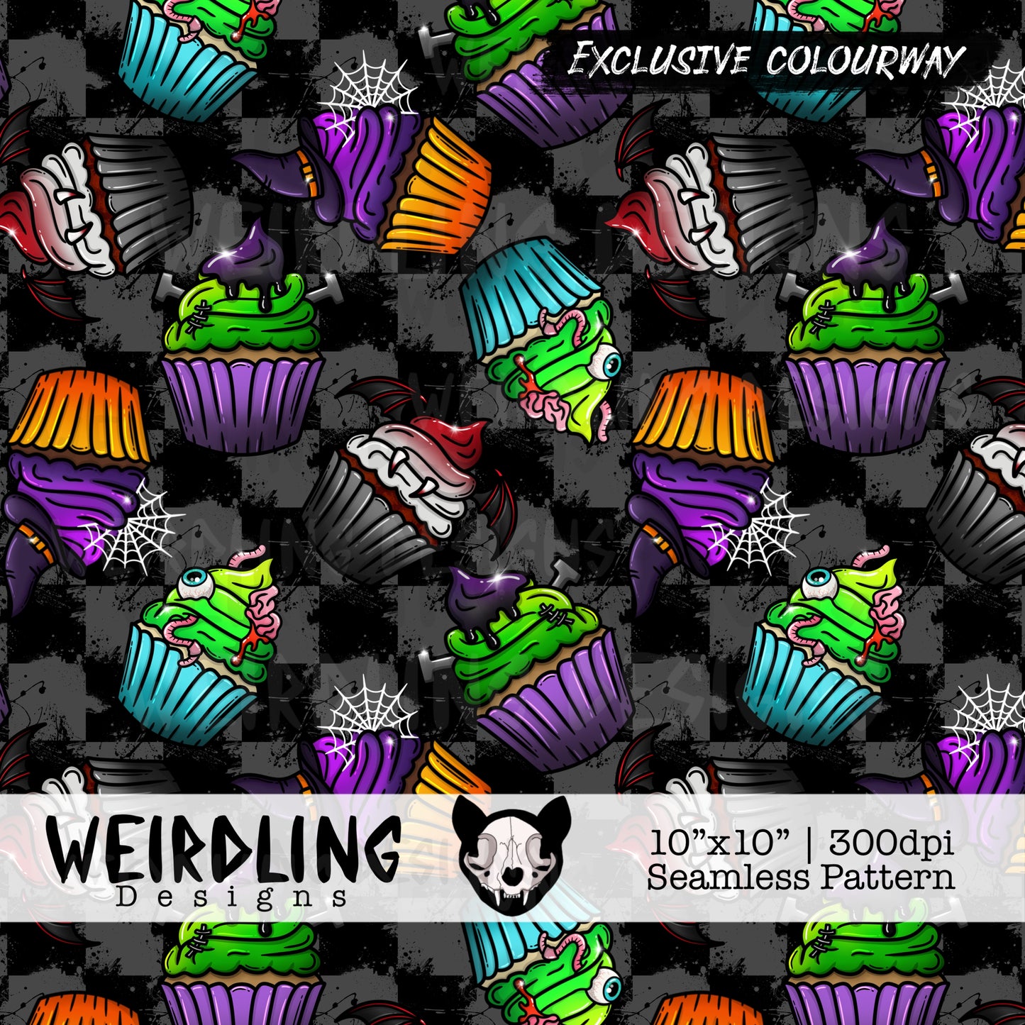 Creep Cakes - Exclusive Seamless Design - 7 Colourways