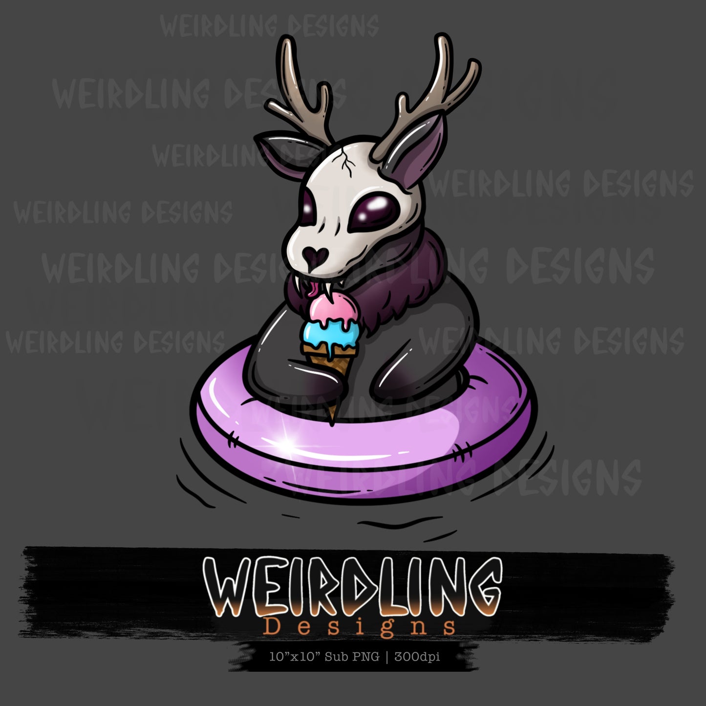 Poolside Cryptids - Non-Exclusive PNG Sub