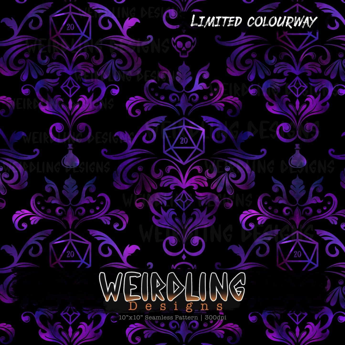 Dungeons & Damask - Limited Seamless Design - 9 Colourways