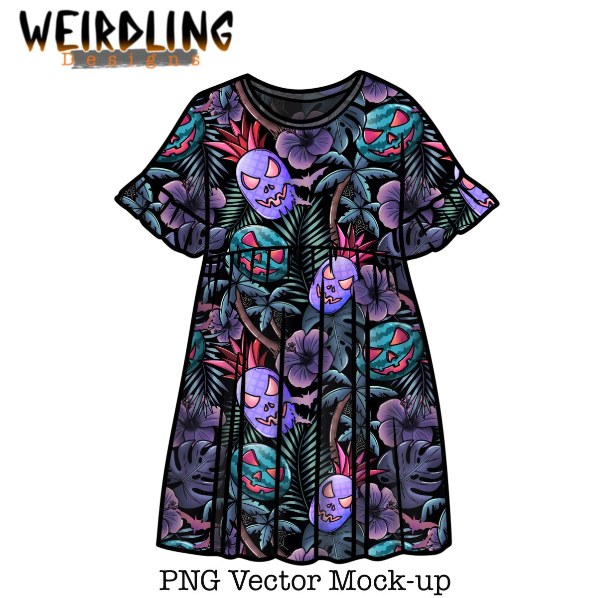 Smock Dress - Vector Mock Up