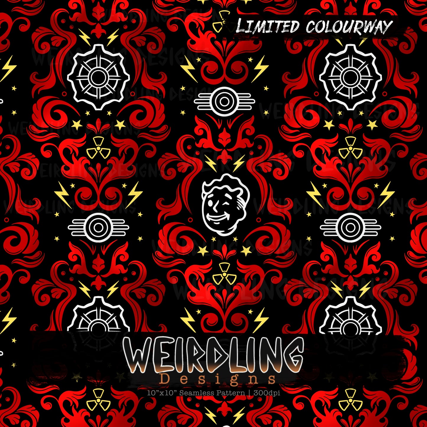 Wasteland Damask - Limited Seamless Design - 5 Colourways