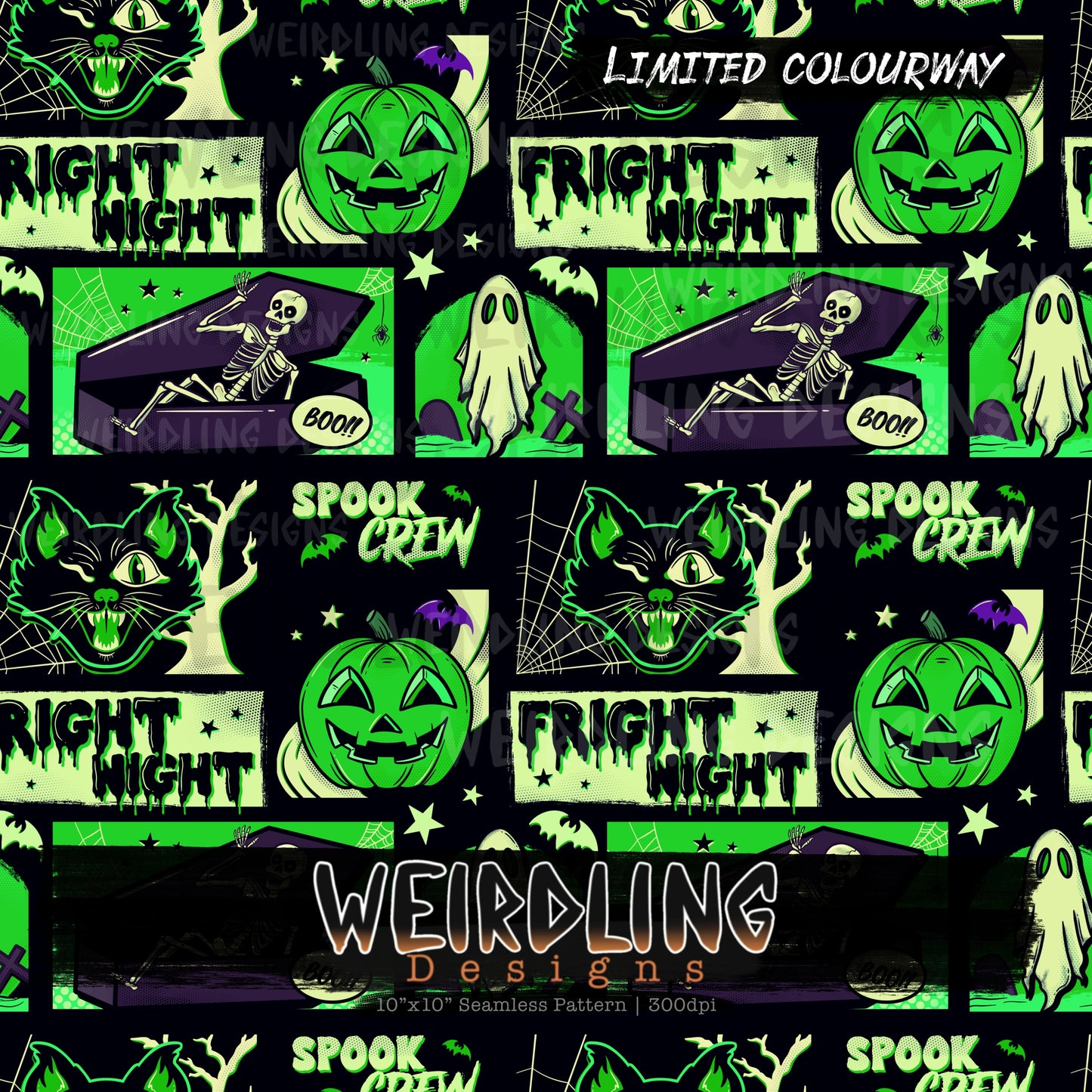Fright Night - Limited Seamless Design - 4 Colourways