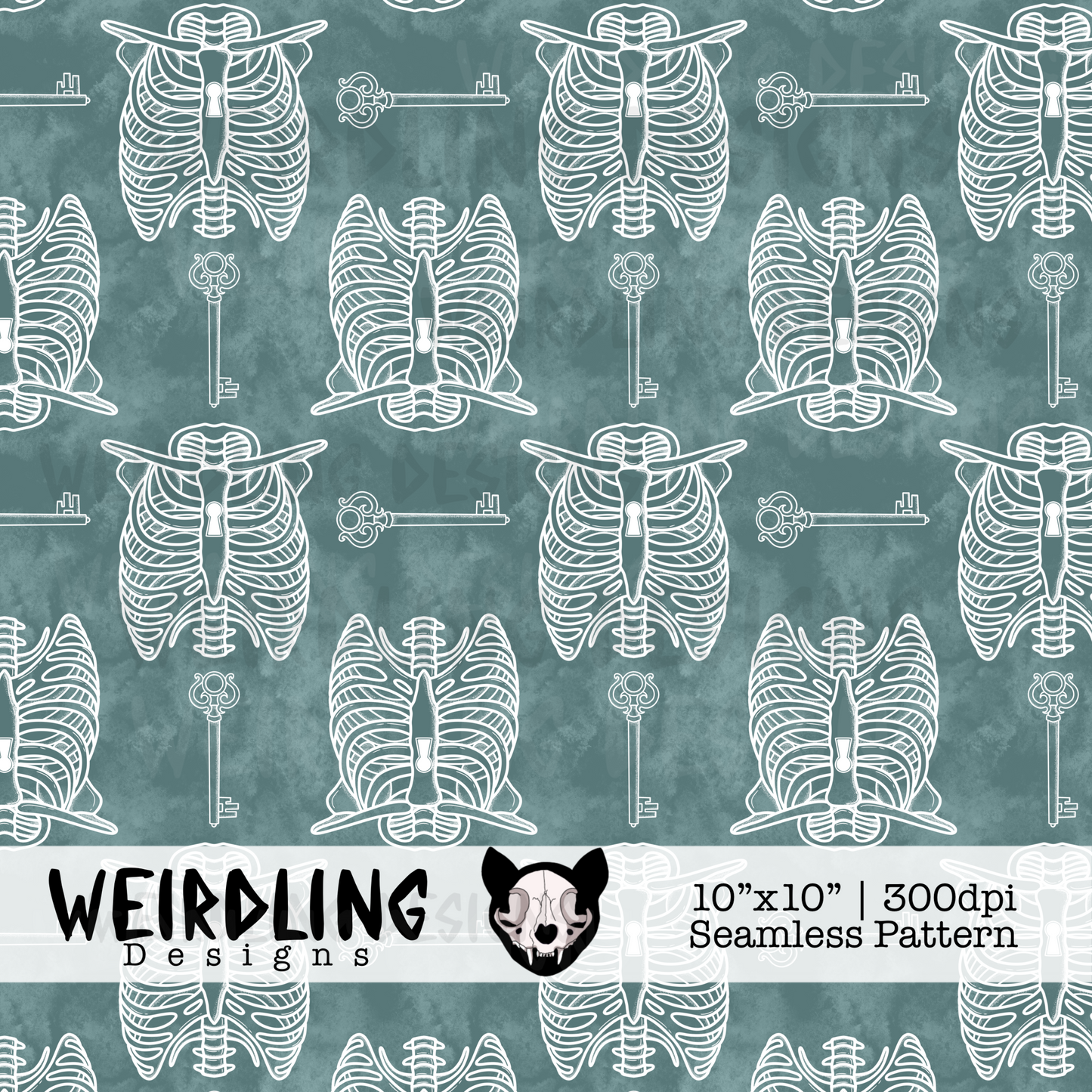 The Cage - Exclusive Seamless Pattern - Multiple Colourways