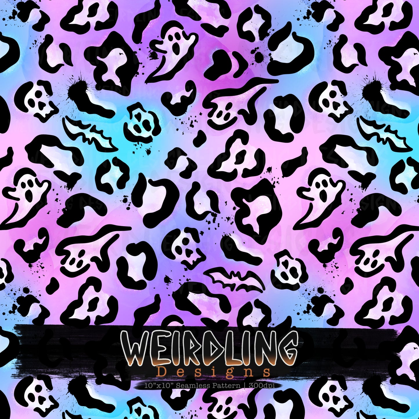 Death Leopard Print - Limited Seamless Design - 6 Colourways