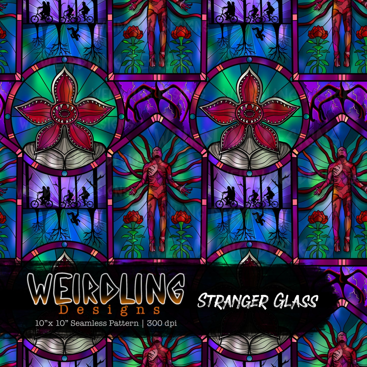 Stranger Glass - Limited Seamless Design- 3 Colourways
