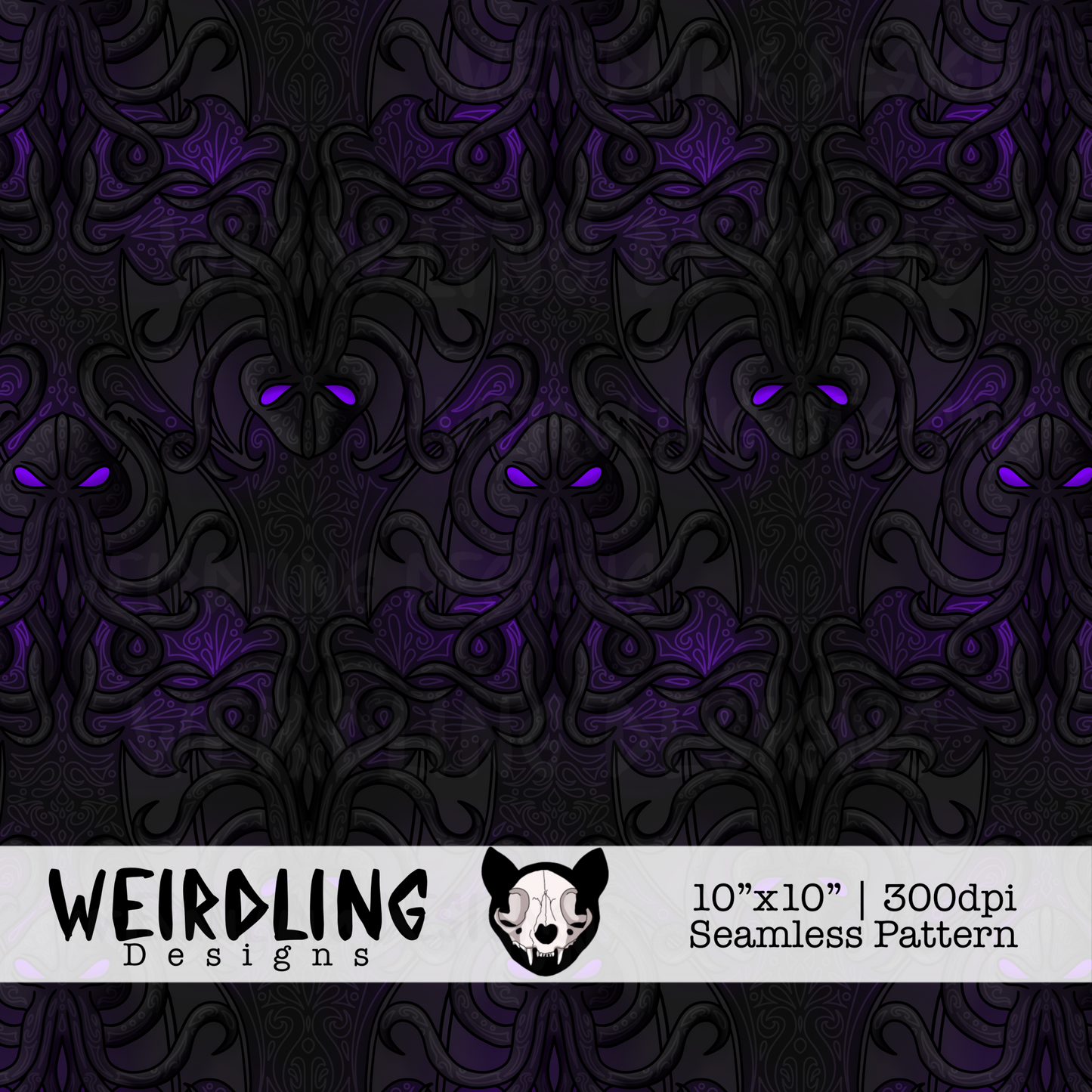 R’lyeh Dreamer - Exclusive Seamless Pattern - 4 colourways