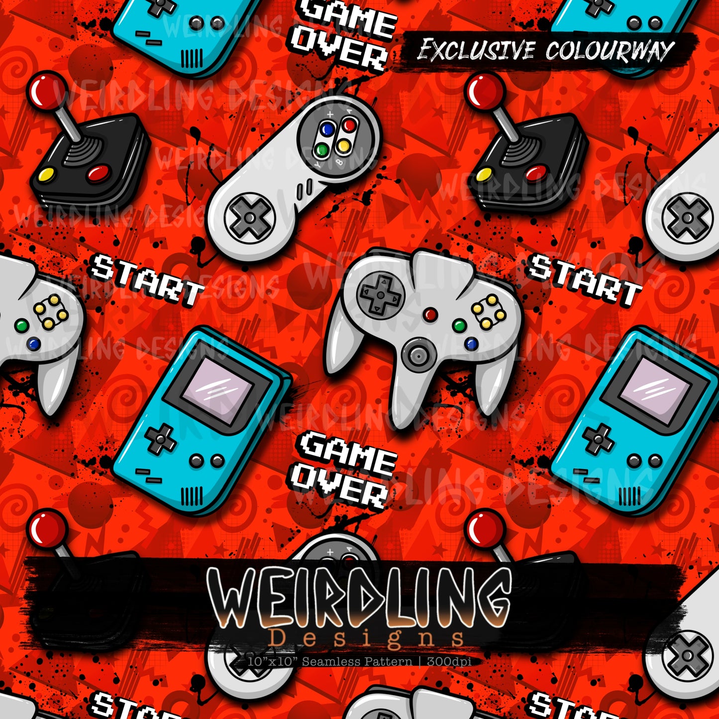 Arcade - Exclusive Seamless Design - 6 Colourways