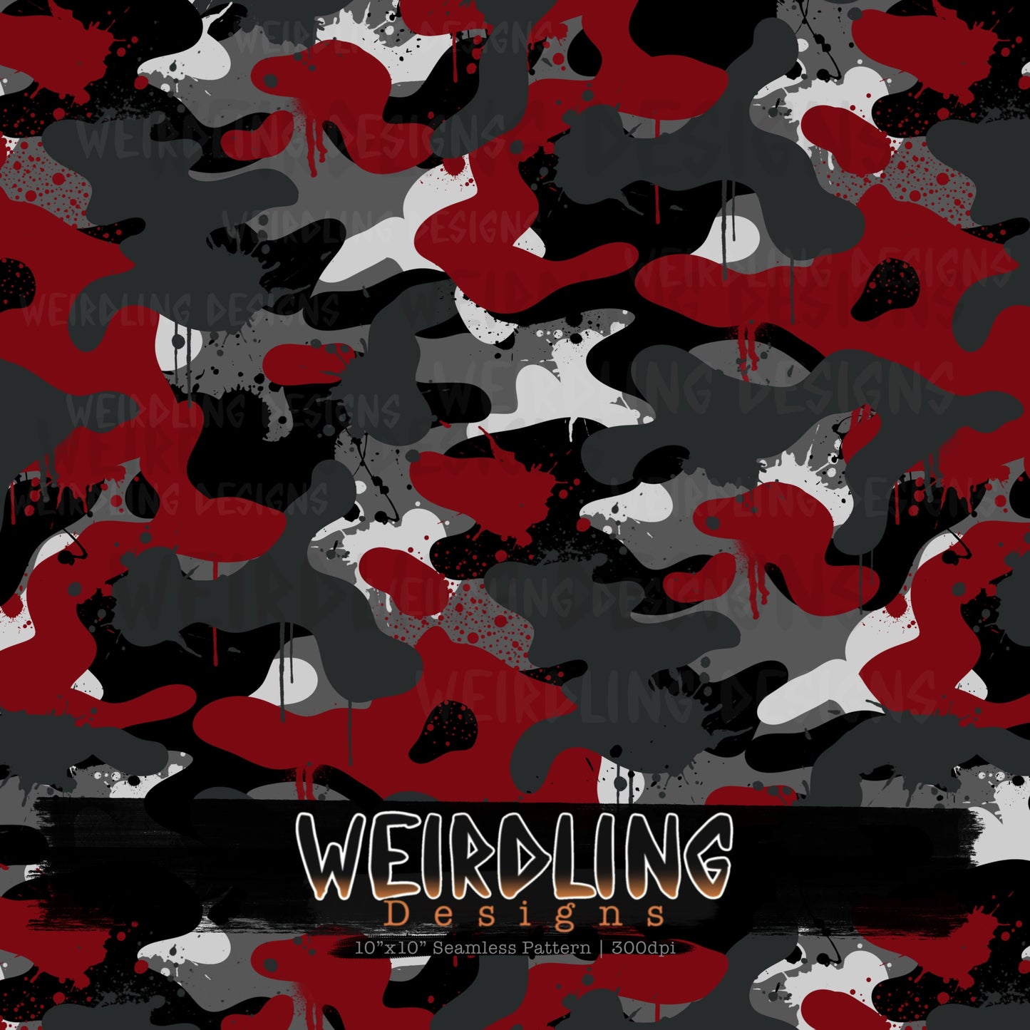 Camo Splat - Limited Seamless Design - 7 Colourways