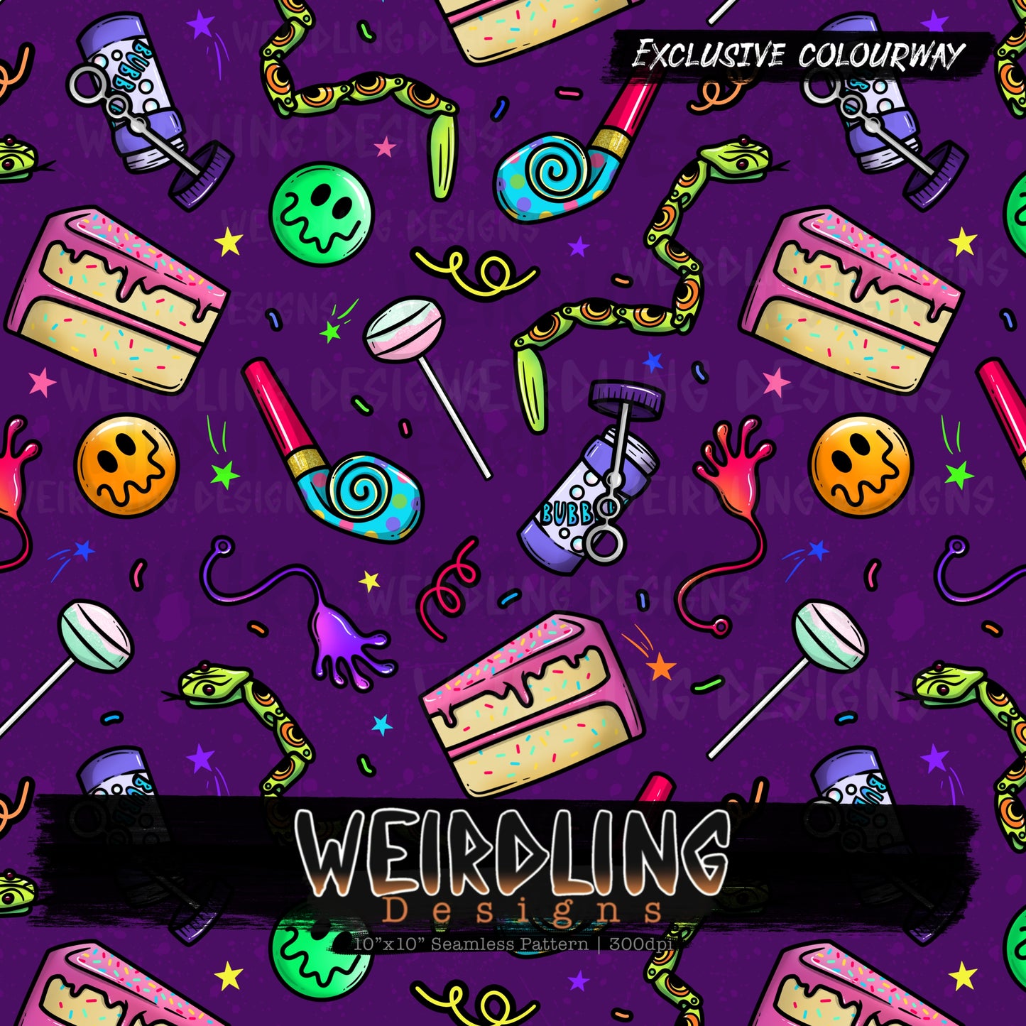 Party Bag - Exclusive Seamless Design - 8 Colourways