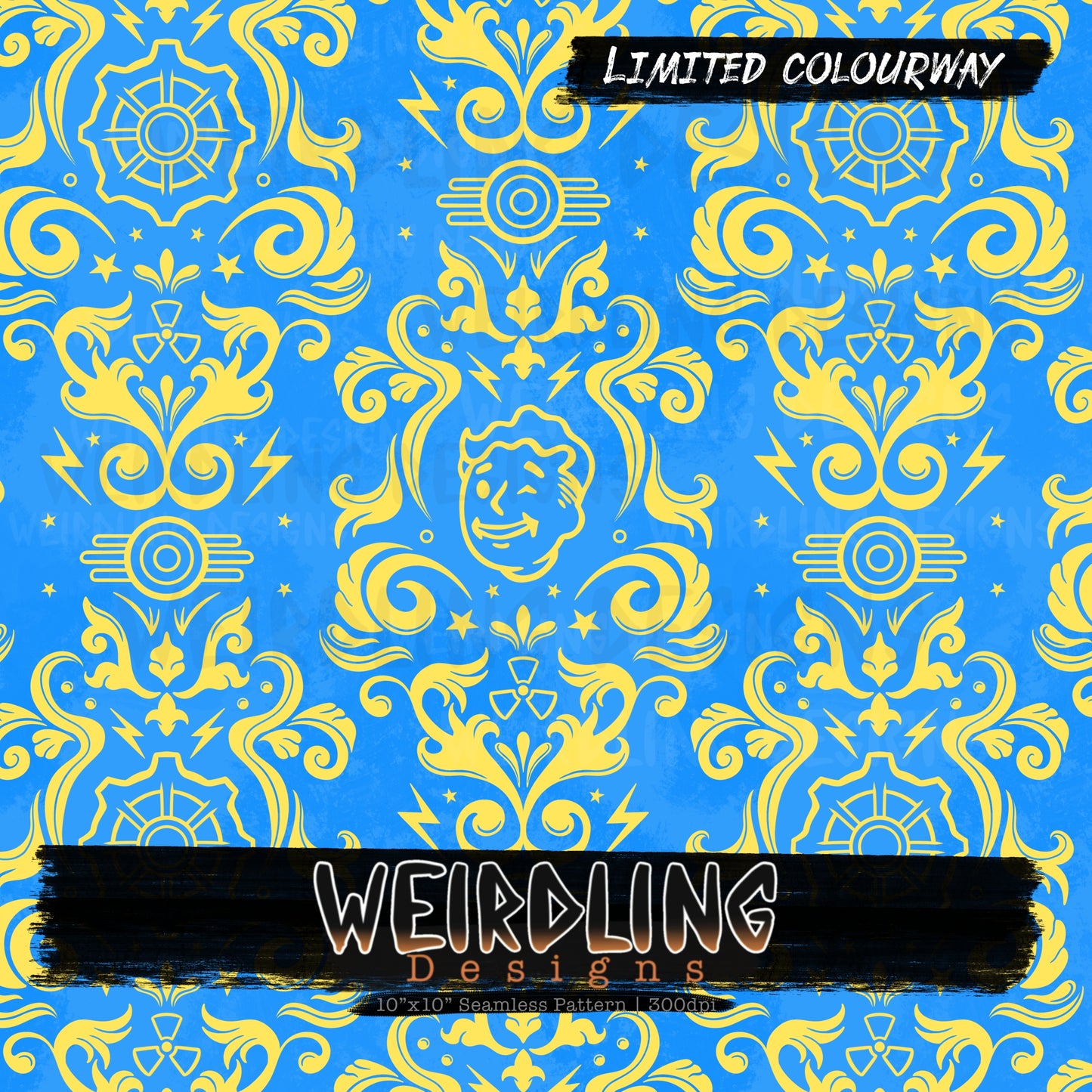 Wasteland Damask - Limited Seamless Design - 5 Colourways