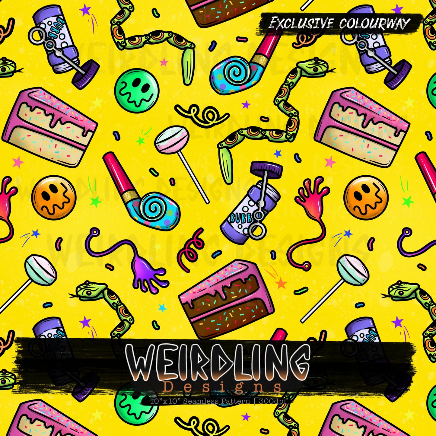 Party Bag - Exclusive Seamless Design - 8 Colourways