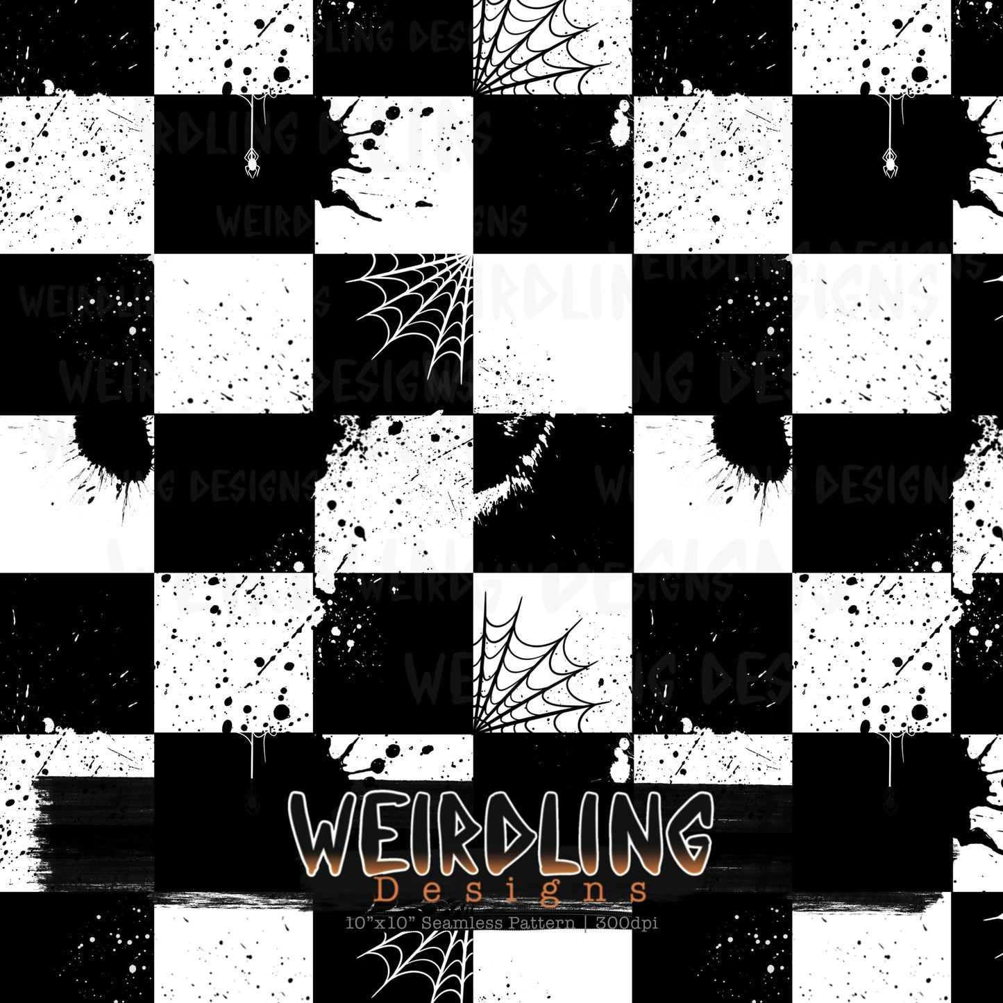 Spider Check - Limited Seamless Design - 3 Colourways