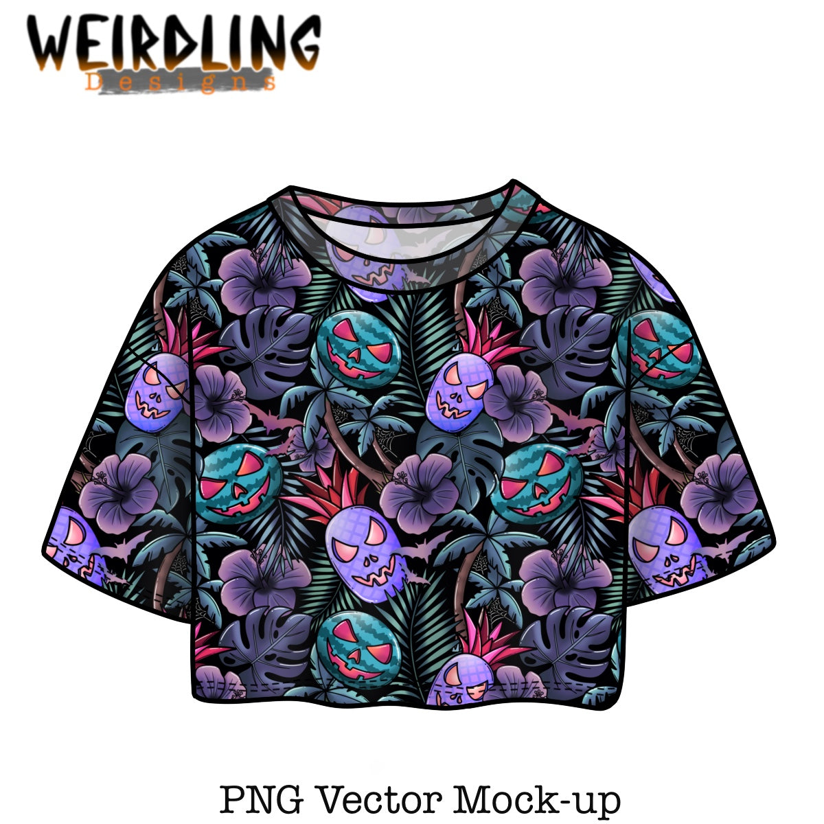Cropped Shirt - Vector Mockup