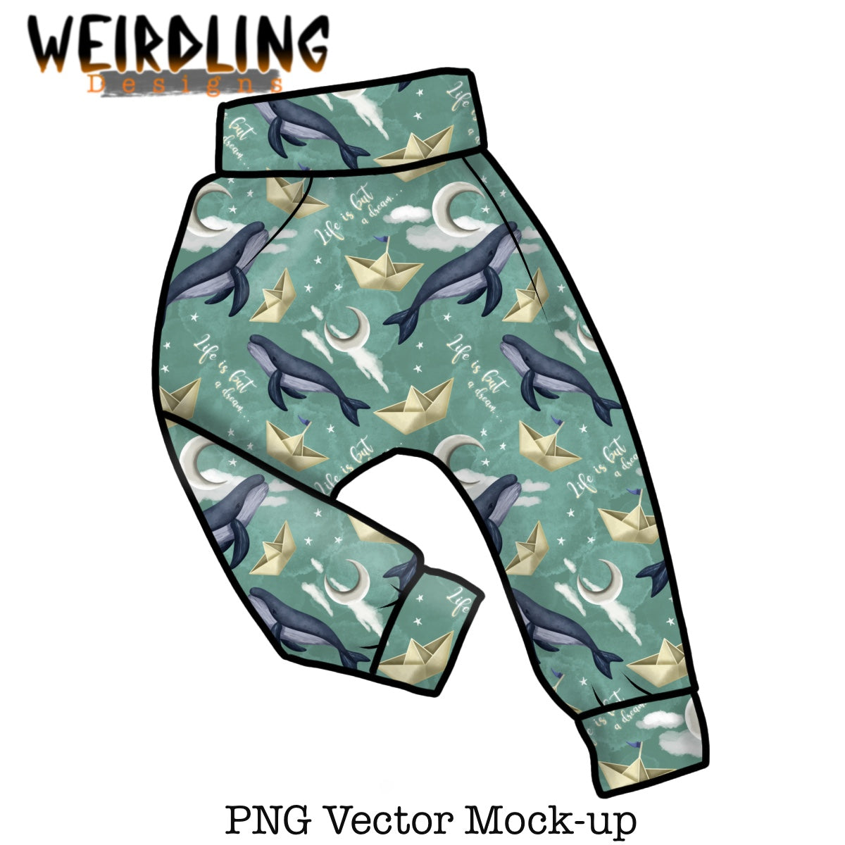 Harem Pants - Vector Mockup