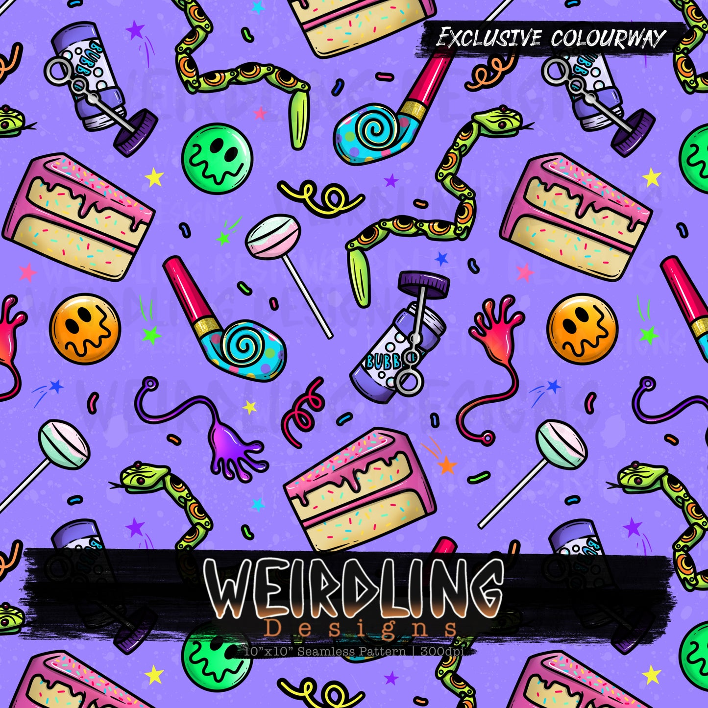 Party Bag - Exclusive Seamless Design - 8 Colourways