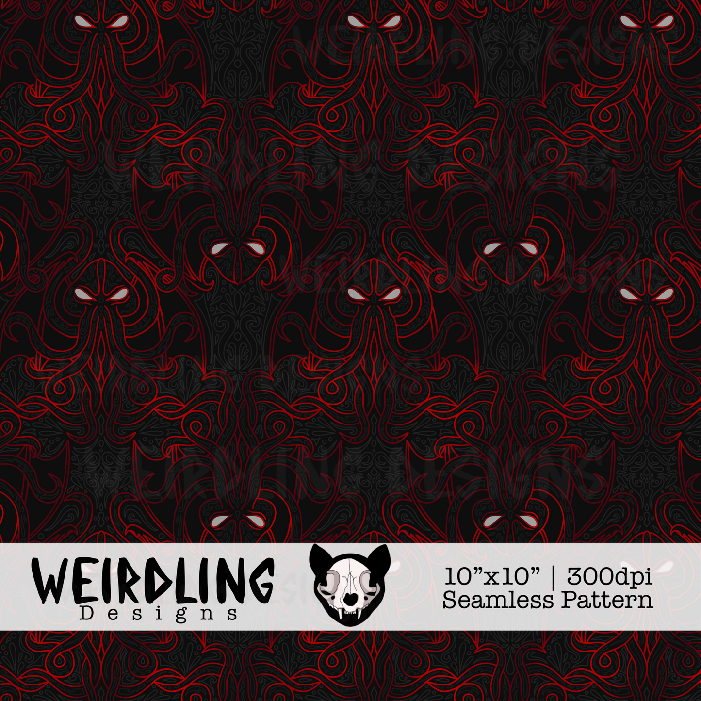 R’lyeh Dreamer - Exclusive Seamless Pattern - 4 colourways