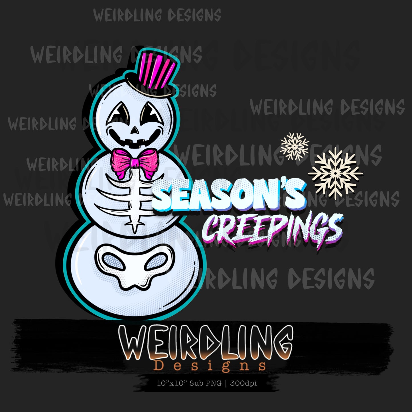 Vintage Snowmen - Non-exclusive PNG Sub - 3 Colourways