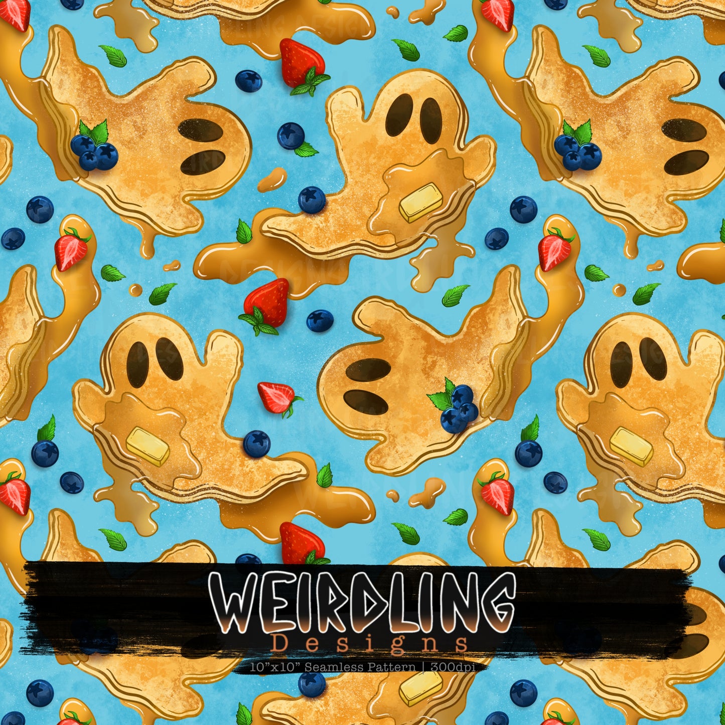 Boo-Berry Pancakes - Limited Seamless Design - 5 Colourways