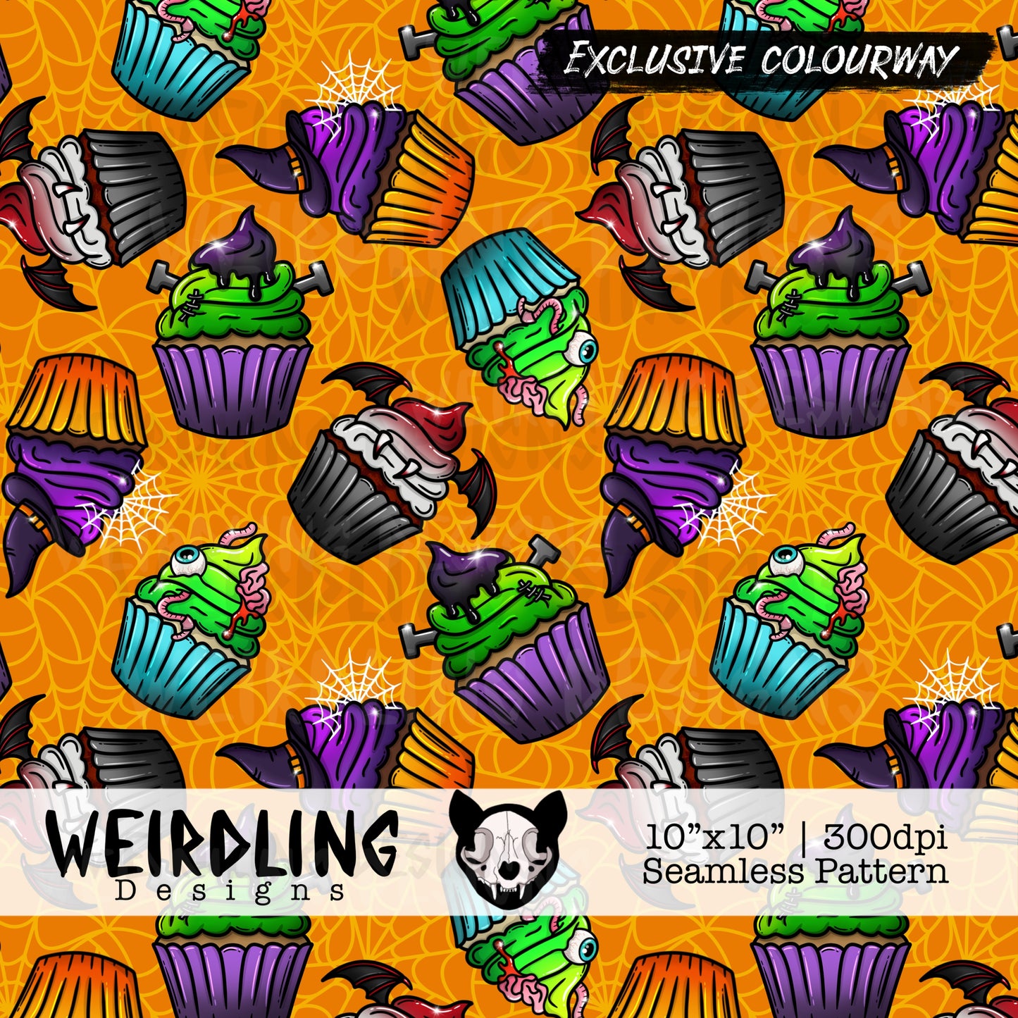 Creep Cakes - Exclusive Seamless Design - 7 Colourways