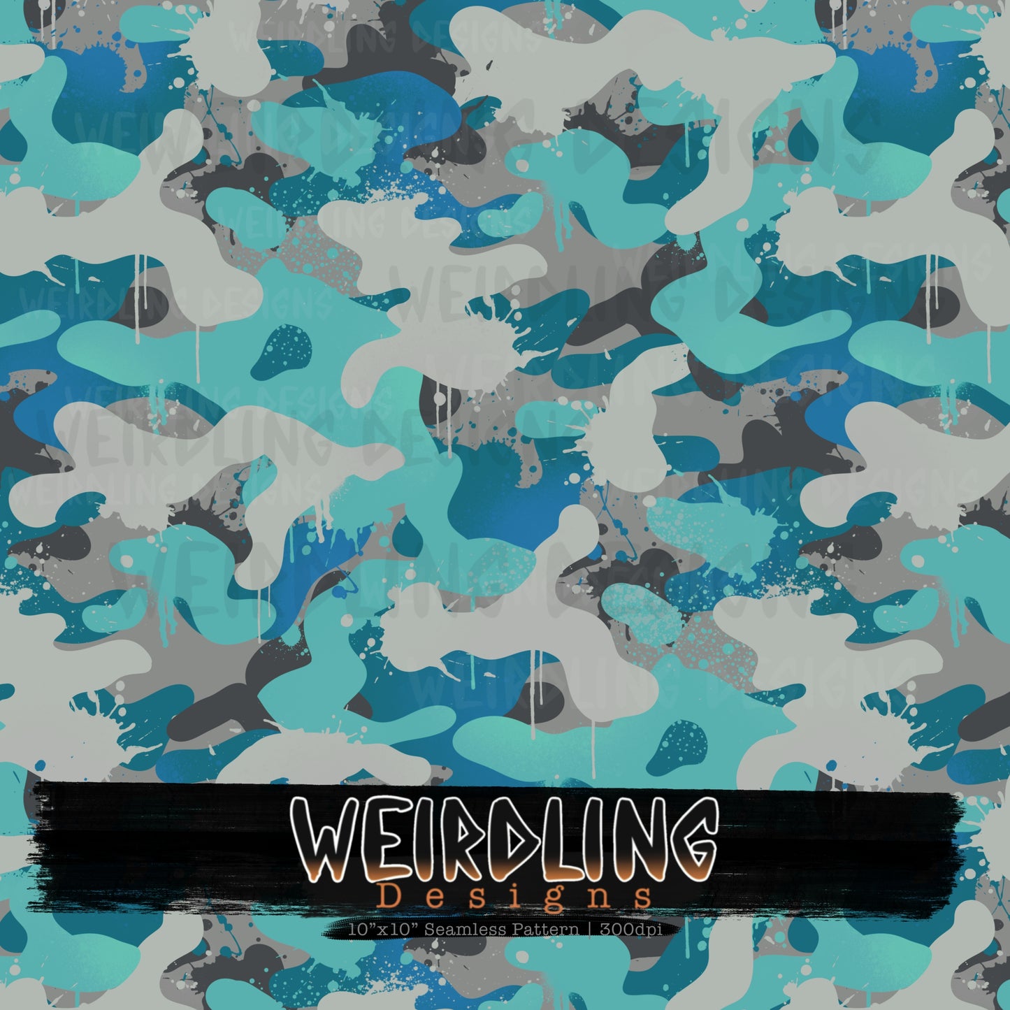 Camo Splat - Limited Seamless Design - 7 Colourways