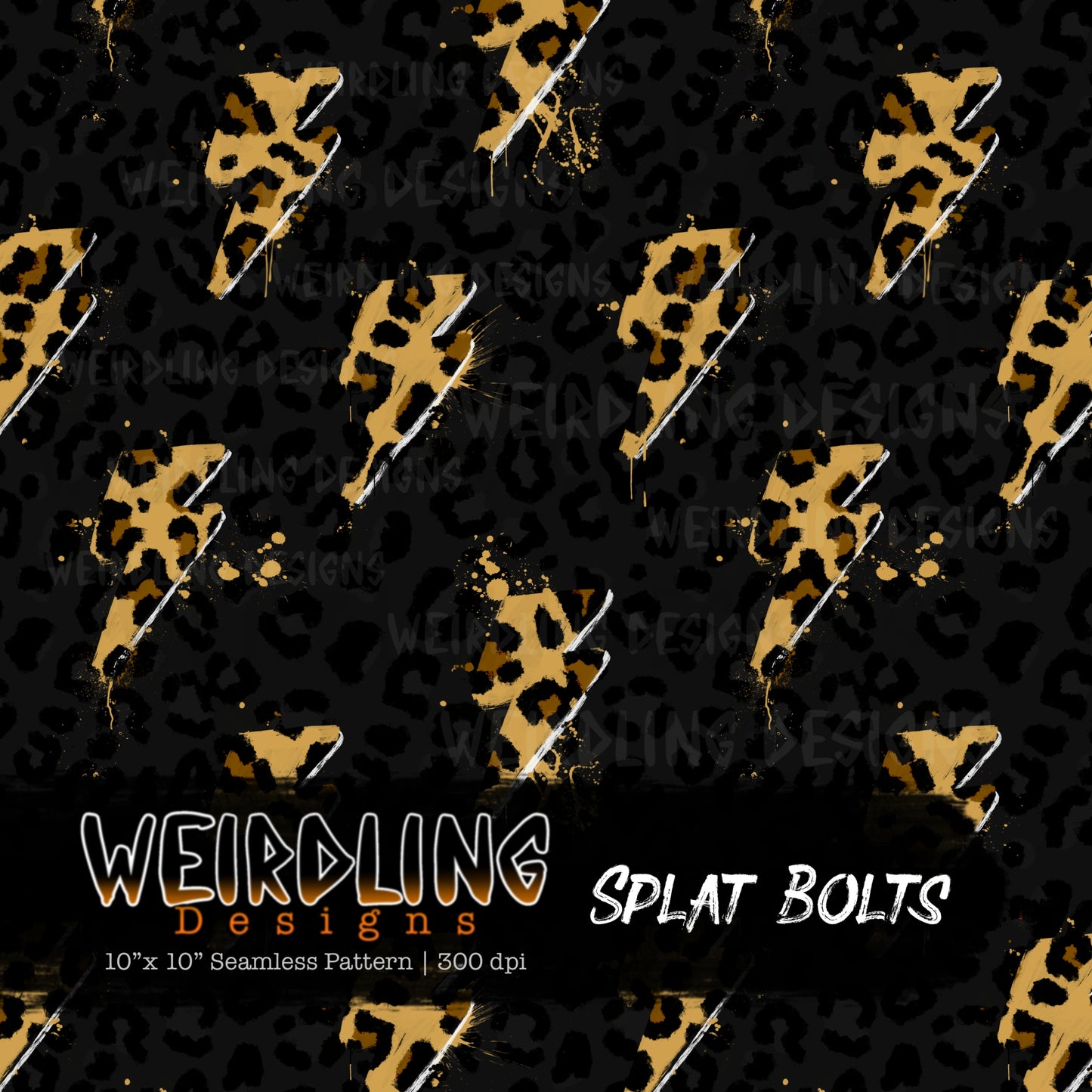 Splat Bolts - Limited Seamless Design - 7 Colourways