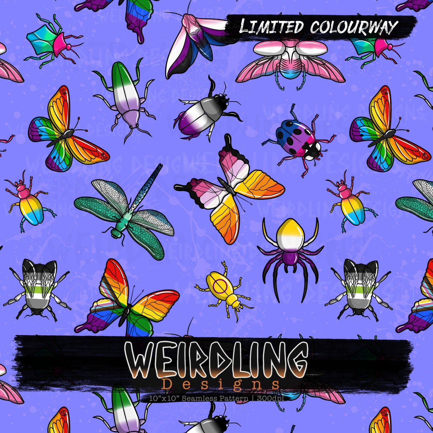 Pride Bugs - Limited Seamless Design- 6 Colourways