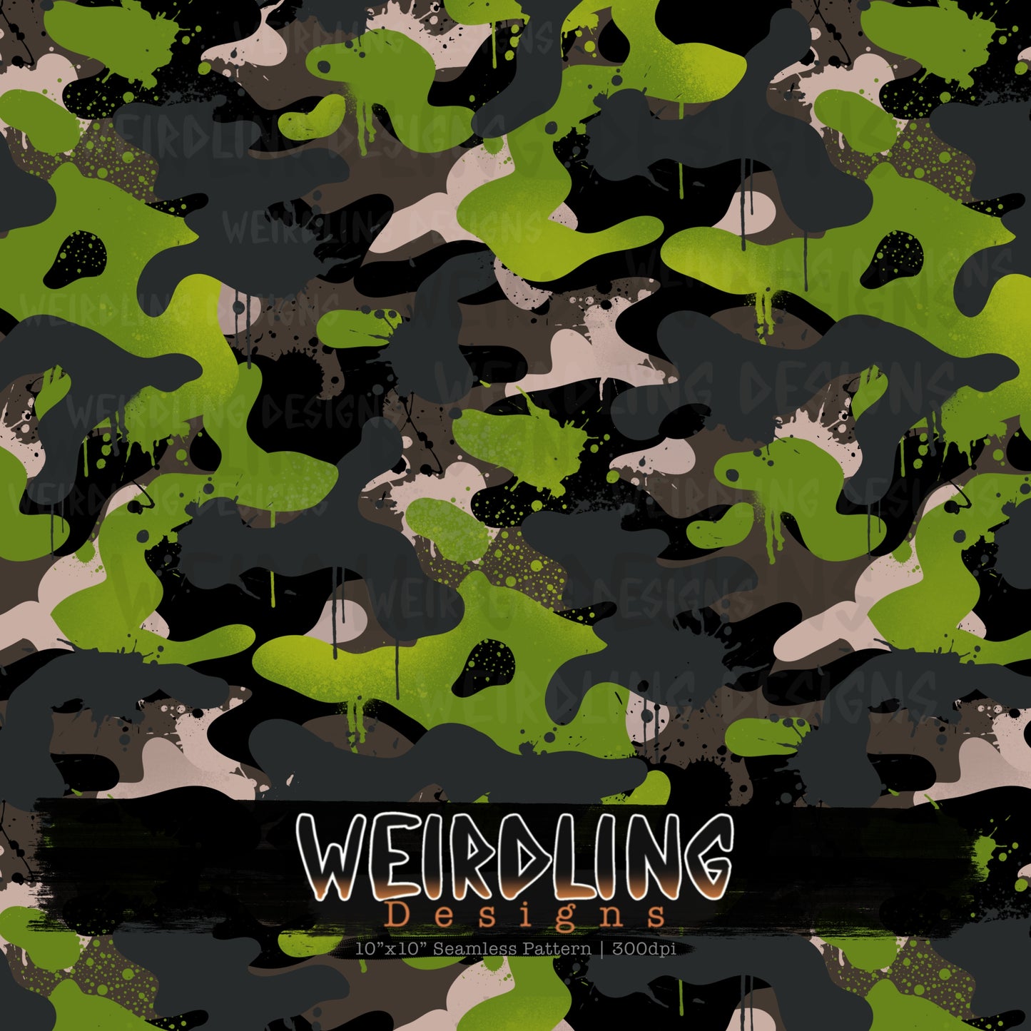 Camo Splat - Limited Seamless Design - 7 Colourways