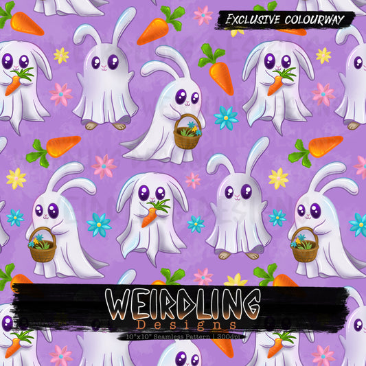 Boo Bunny - Exclusive Seamless Design - 6 Colourways