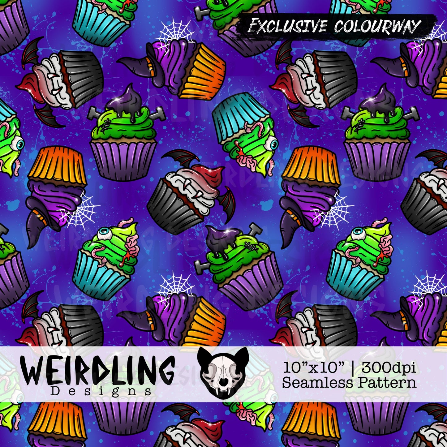 Creep Cakes - Exclusive Seamless Design - 7 Colourways