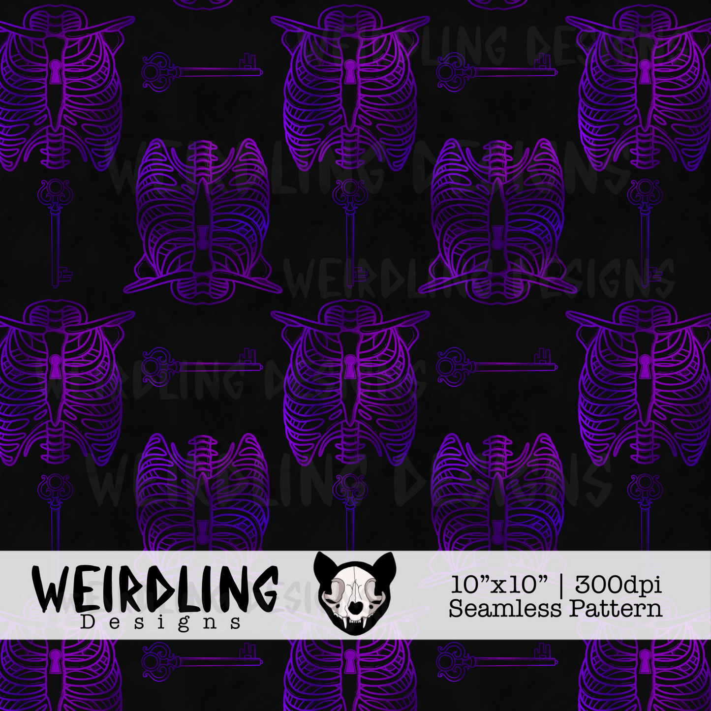 The Cage - Exclusive Seamless Pattern - Multiple Colourways