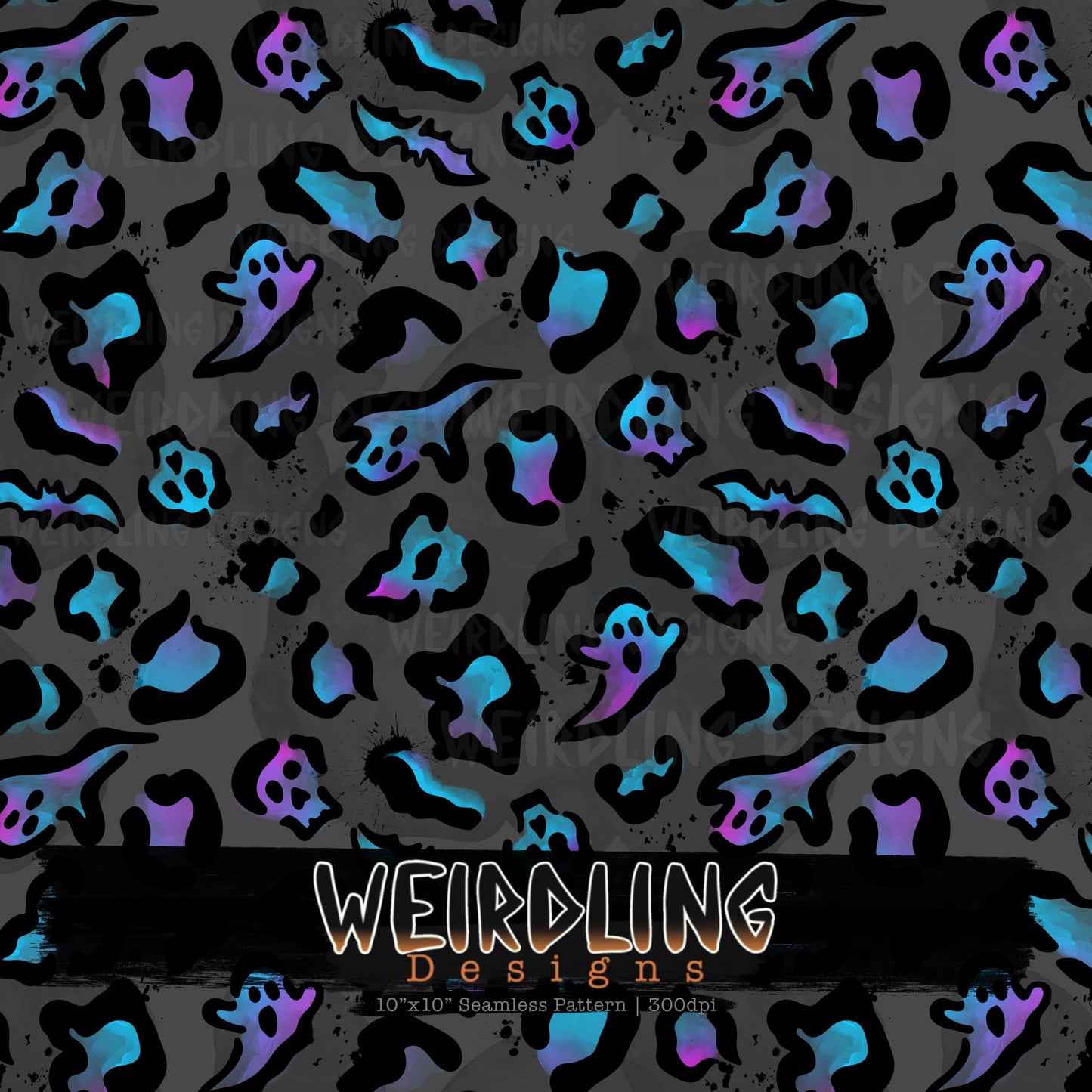 Death Leopard Print - Limited Seamless Design - 6 Colourways