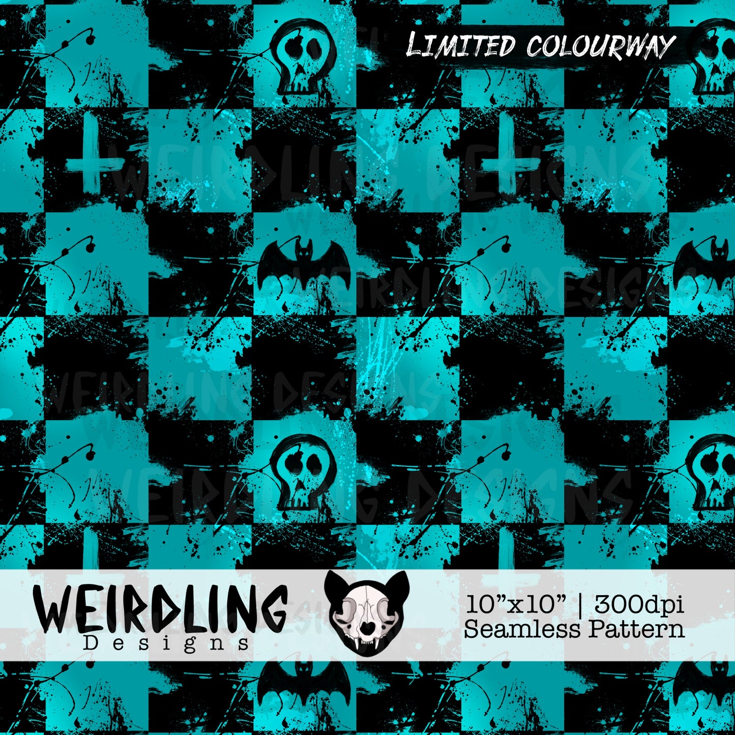 Spooky Checks - Limited Seamless Design - Multiple Colourways