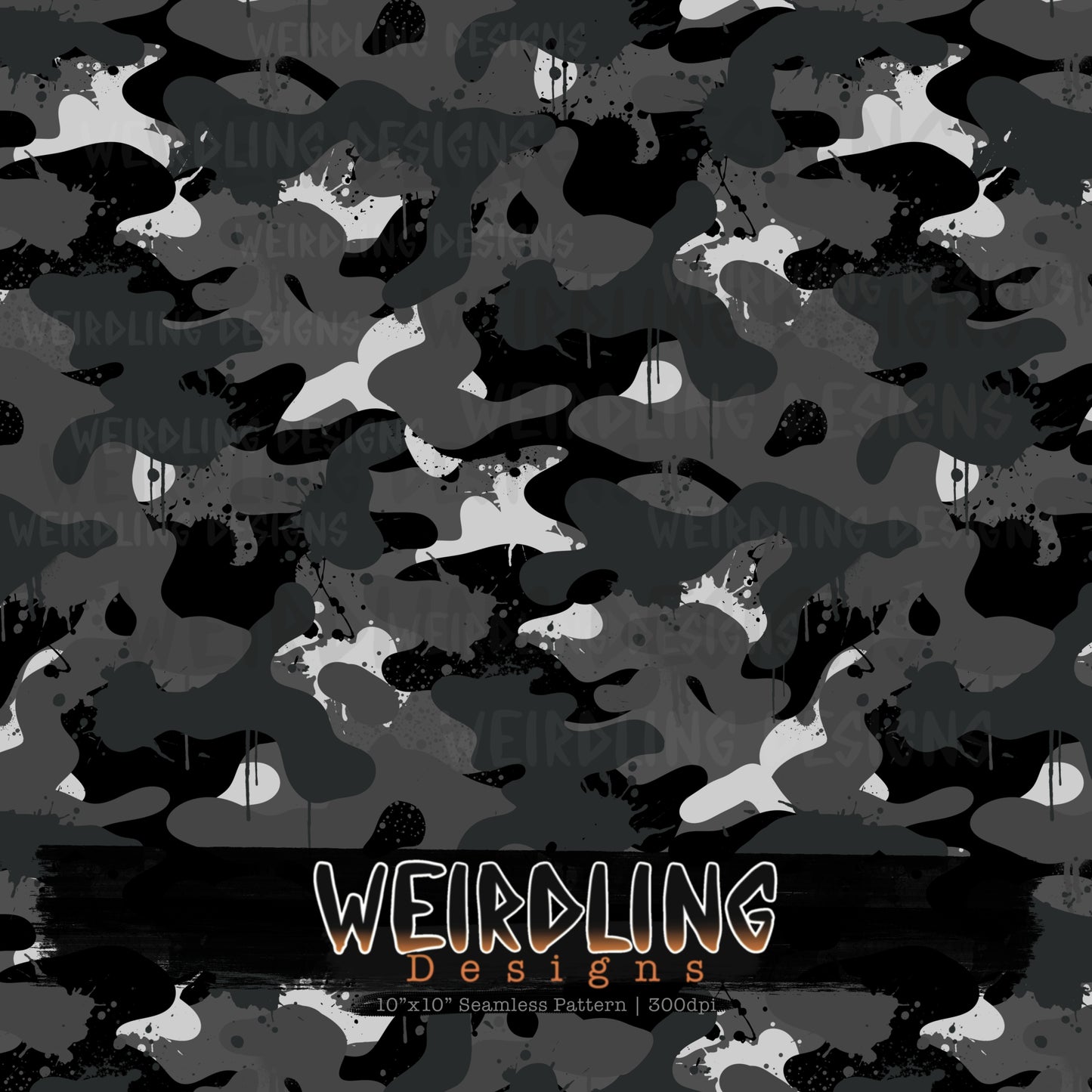 Camo Splat - Limited Seamless Design - 7 Colourways