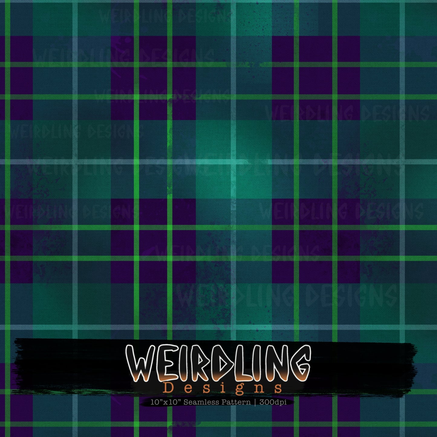 Grunge Tartan - Limited Seamless Design - 8 colourways