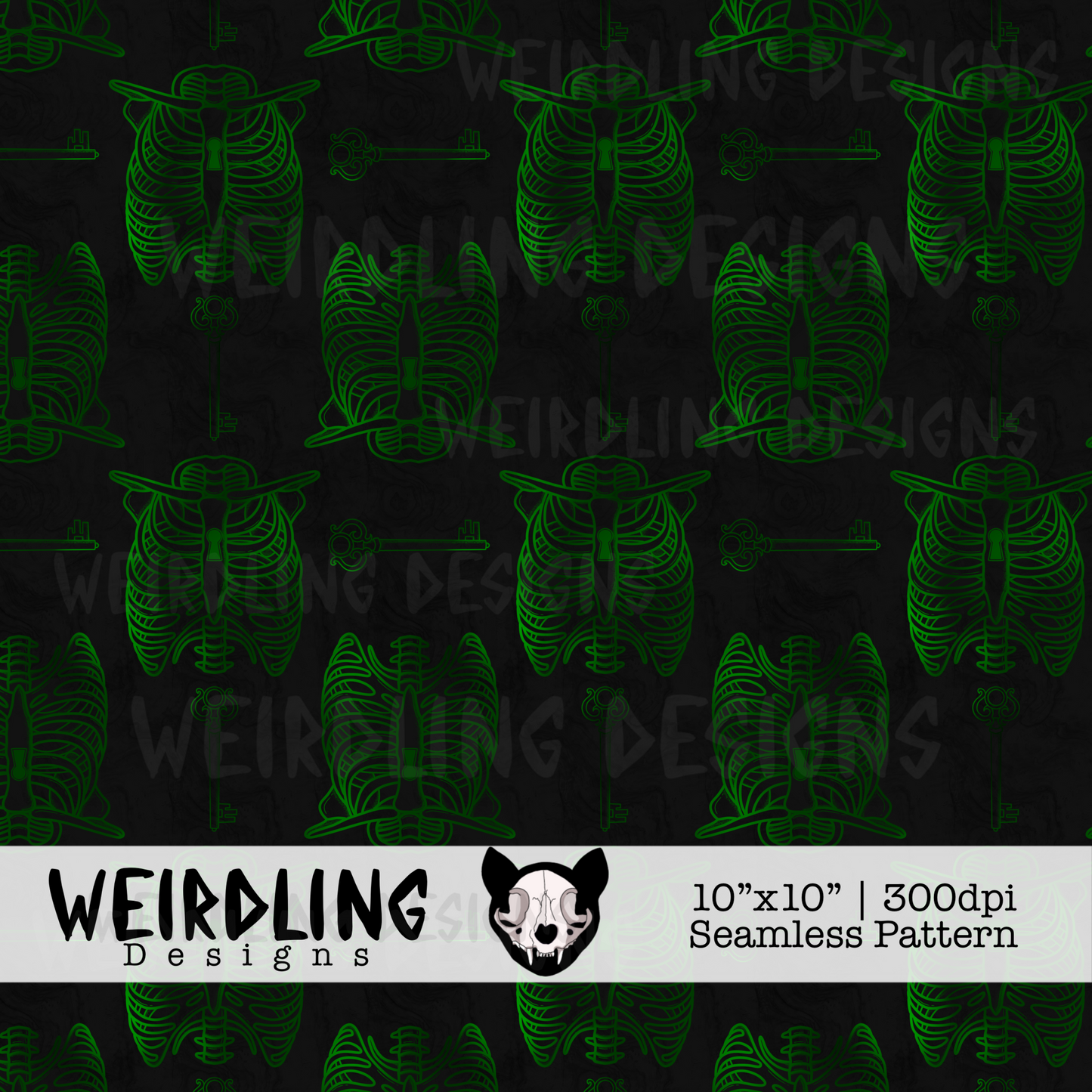 The Cage - Exclusive Seamless Pattern - Multiple Colourways