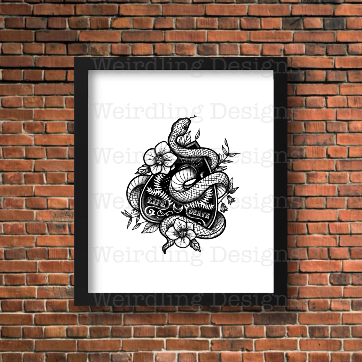 Vita Mortis - Illustration - Wall Art Print