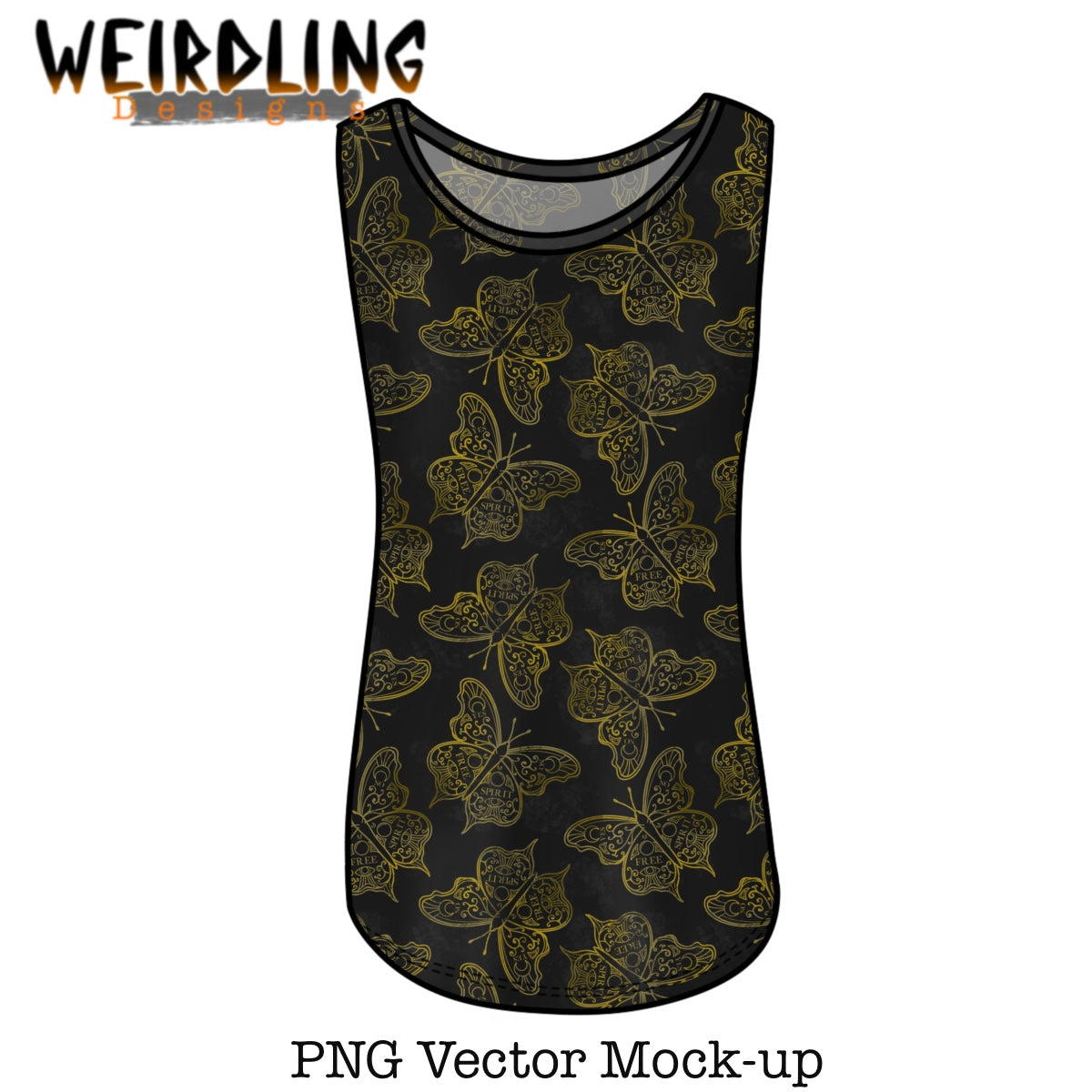 Women’s Long Vest - Vector Mockup