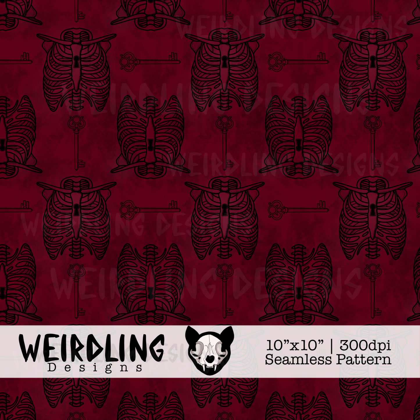 The Cage - Exclusive Seamless Pattern - Multiple Colourways