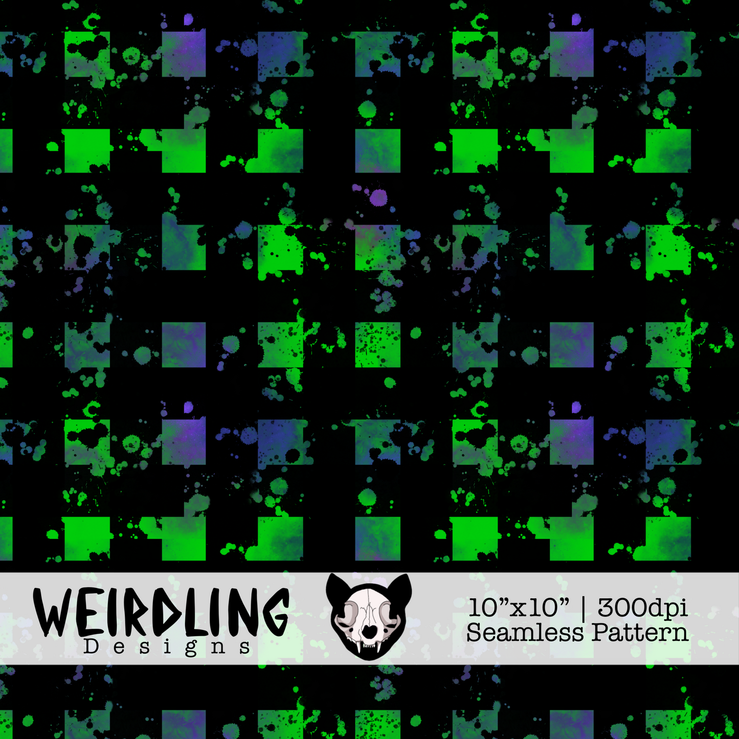 Acid Gingham - Non-Exclusive Seamless Pattern - Multiple Colourways