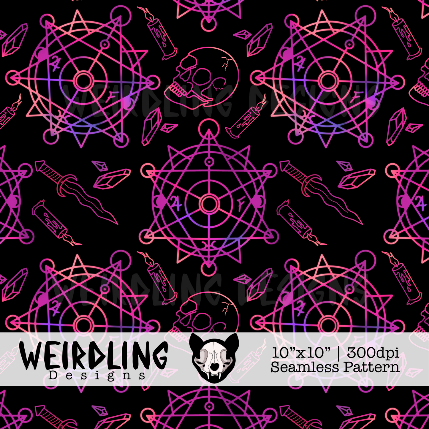 Summoner - Exclusive Seamless Pattern - Multiple Colourways