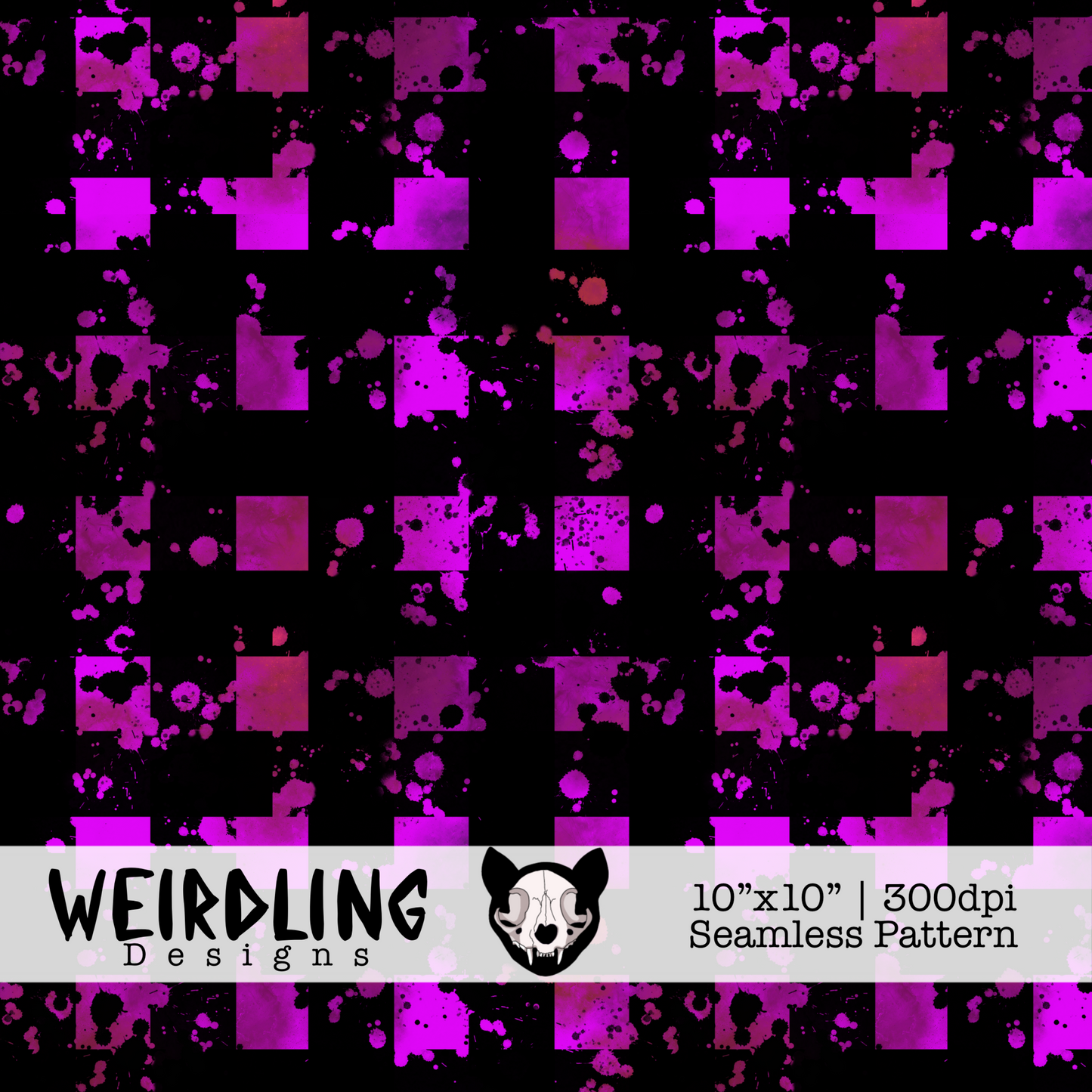 Acid Gingham - Non-Exclusive Seamless Pattern - Multiple Colourways