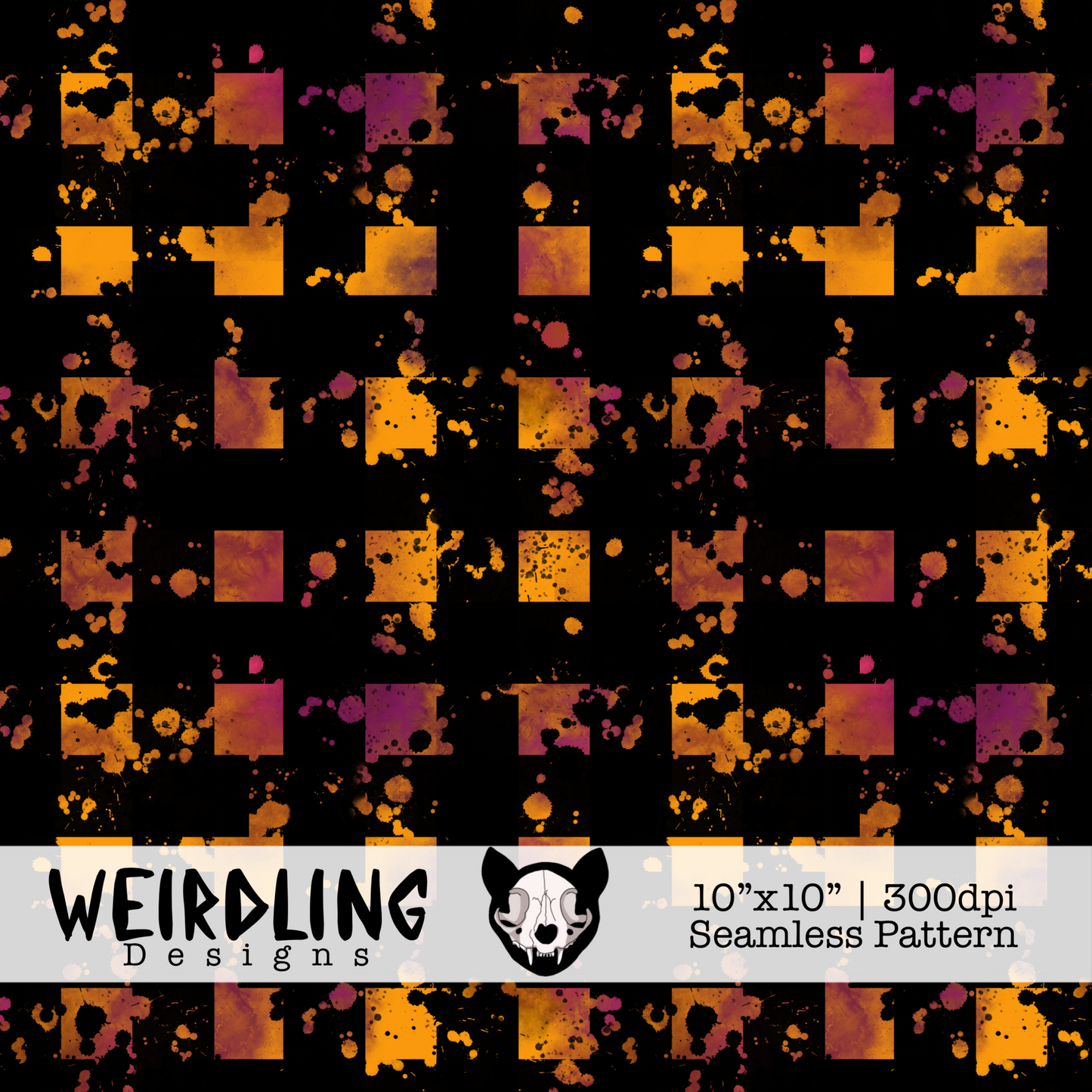 Acid Gingham - Non-Exclusive Seamless Pattern - Multiple Colourways